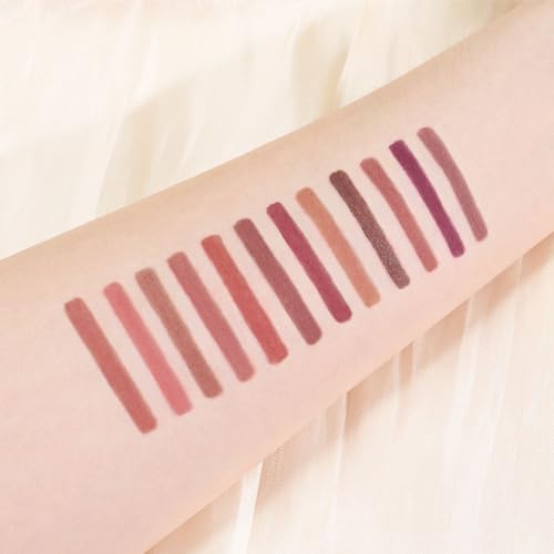 Matte Lip Liner Pencil Set, 8 Colors Waterproof Nude Brown Pink