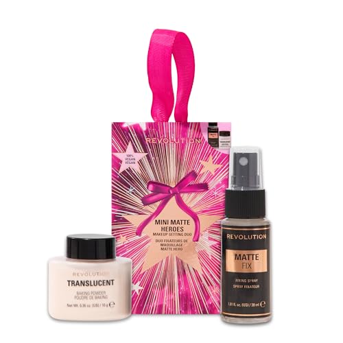 Revolution Mini Matte Hero Setting Duo - Baking Powder & Fixing Spray