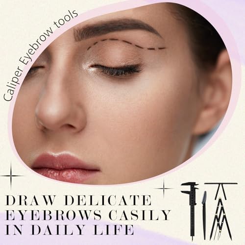 Eyebrow Mapping Kit - 11 Pc Shaping Tool Set with Calipers