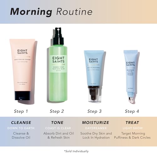 Eight Saints Daydreamer Soothing Anti Aging Face Moisturizer, Natural & Organic Fast Absorbing Oil Free Face Lotion With Hyaluronic Acid & Vitamin E, Hydrating Daily Facial Moisturizer, 2 Ounces