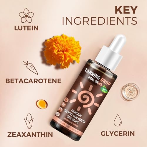 Oral Tanning Drops - Sunless Glow Supplement, Watermelon