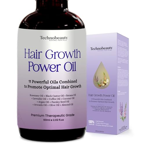 Hair Growth Oil Rosemary for 11 Oils Infused optimal Care & (2 Pack