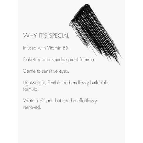 SWEED - Cloud Mascara | Flake-Free, Smudge-Proof, Volumizing | Vitamin B5 | Vegan, Cruelty-Free, Clean Beauty (Black, 0.4 oz | 12 ml)