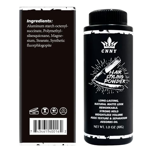Crownnaturally Matte Hair Styling Powder for Men - Strong Hold & Volume