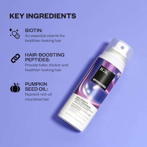 IGK Sponsored - Scalp Treatment for Hair Growth ? Hair Thickening Serum for Women ? Promotes Fuller, Thicker Hair ? Scalp Serum for Hair Density and Thinning - 2.1oz