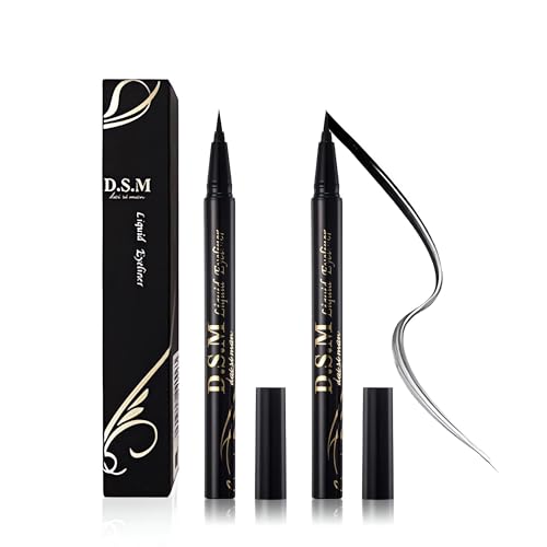 Waterproof Liquid Eyeliner Pen - Long Lasting & Smudgeproof, 2 Pack