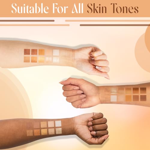 Profusion Cosmetics 10 Shade Eyeshadow Palette - High Pigmented Multi-Finish Colors, Vegan & Cruelty-Free, Create Stunning Looks On-the-Go - Travel-Friendly & Versatile Makeup, Nudes