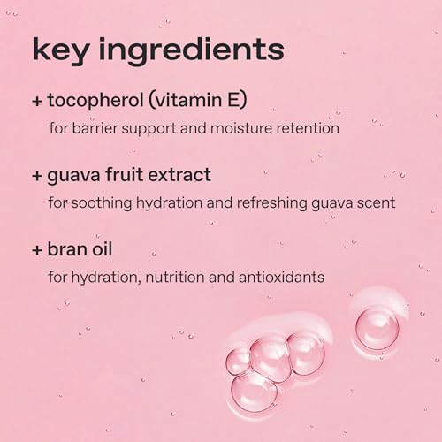 glow guava facial cleanser | oil?gel hybrid all?in?one cleanser | hypoallergenic | deep cleanse with guava extract & botanical oils | lightweight micellar texture for smooth skin | 6.4 fl?oz