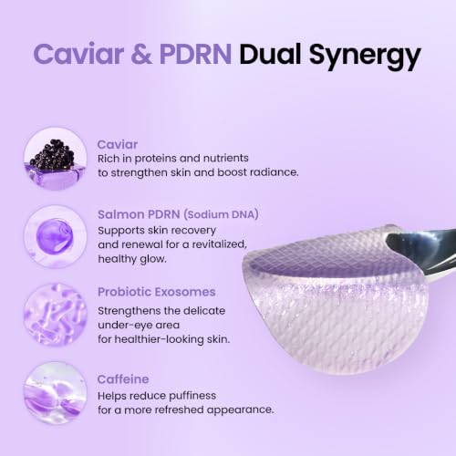 Biodance Caviar PDRN Hydrogel Eye Patches for Undereye Depuffing — 60 Count