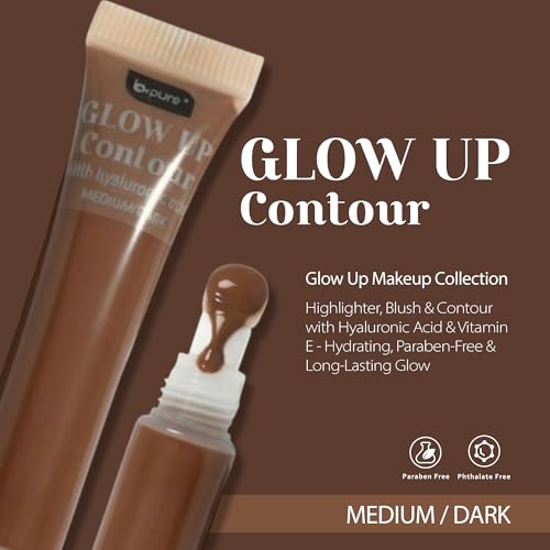 b.pure Glow Up Liquid Contour Wand Medium/Dark 3-Pack