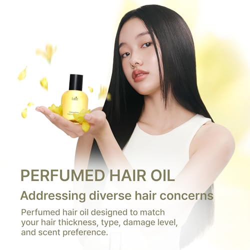 LADOR Hair Perfume Oil for Dry Damaged Hair - Frizz Control & Nourishing Serum, Sulfate & Paraben Free, 1 Fl Oz