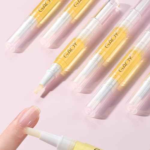 GAOY Cuticle Oil Pen Set, 6Pcs Vitamin E Oil for Nail Growth and Strengthener, Repair and Rejuvenate Nail Care Kit, Health and Beauty Manicure Essentials for Women