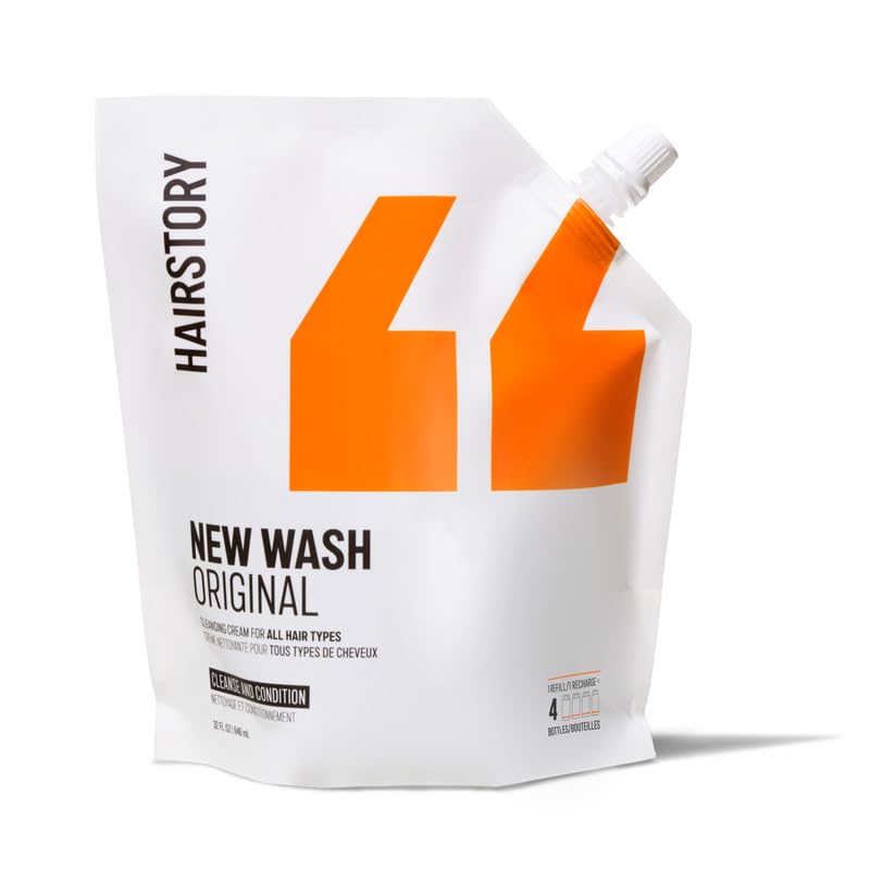 Hairstory New Wash Original Detergent-Free Shampoo & Conditioner, 32 oz