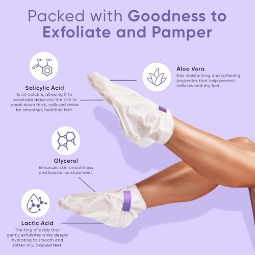 CÉLOR Foot Peeling Mask - Exfoliate Dry Cracked Feet (2 Pairs)
