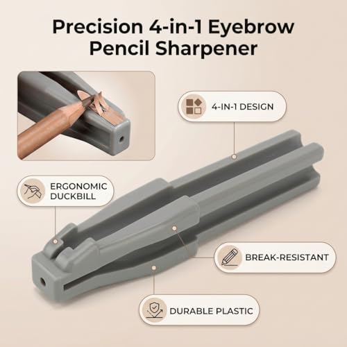 4-in-1 Eyebrow Pencil Sharpener Duckbill Makeup Pencil Shaping Tool