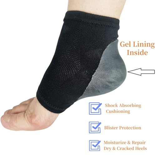 Kids Gel Heel Sports Socks for Plantar Fasciitis & Heel Pain Relief