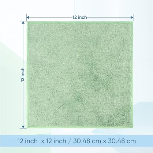 HOMEXCEL Microfiber Wash Cloths - Quick Dry, Super Absorbent