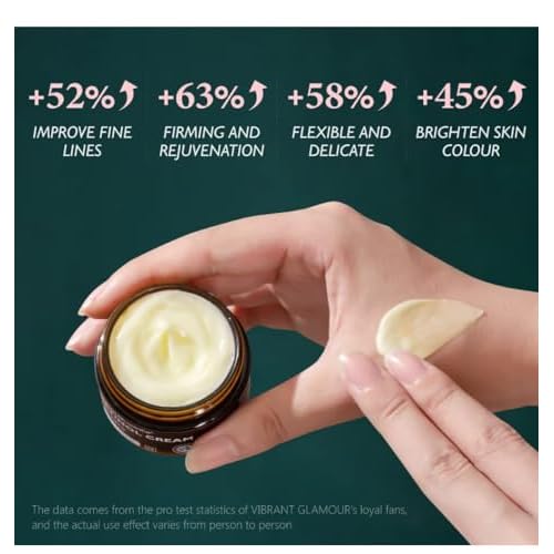 Retinol Anti Aging Face Cream & Essence, Vibrant Glamour Aging, Vibrant Glamour Retinol Cream Anti Aging, Vibrant Glamour Retinol Cream, Anti-aging Firming Serum, (Cream), 3.0 Ounce (3 PCS)
