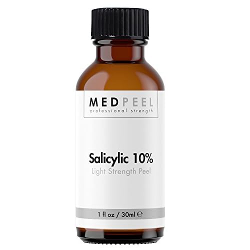 MedPeel Glycolic Acid Peel - Light Strength Chemical Peel Set - with Alpha & Beta Hydroxy Acid Face Peel for all Skin Tones - 10% Salicylic 30ml/1fl oz, 30% Glycolic