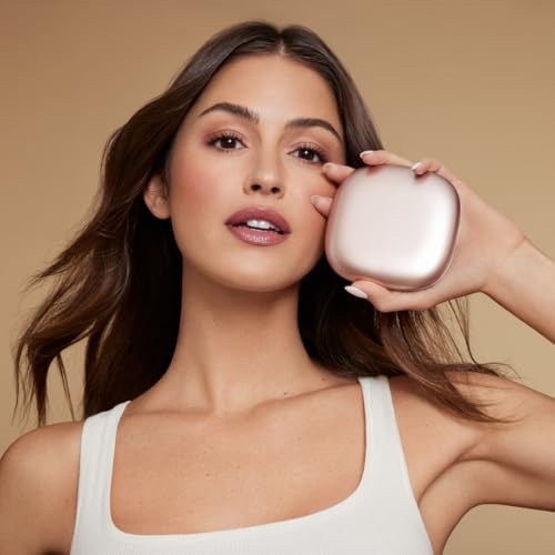 Woosh Beauty Fold Out Mirror | Travel Compact LED Light Mirror | 1x/10x Dual Magnification