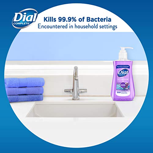 Dial Lavender & Twilight Jasmine Antibacterial Liquid Hand Soap 7.5 Fl Oz - Moisturizing & Germ-Killing