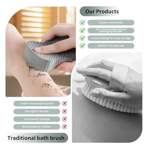4PCS Magic Exfoliating Bath Sponge for Body, 3D Super Soft Exfoliate Body Scrubber, Reusable Handheld Shower Brush Remover Dead Skin for Adults Women Men Cleansing Skin No Silicone Net Sponge