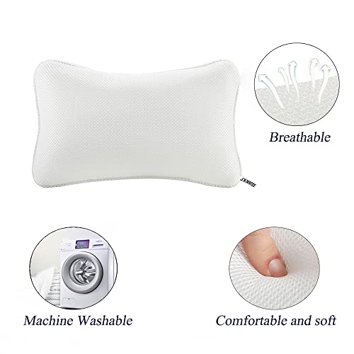 Bathtub Pillow with Suction Cups - Neck & Head Support