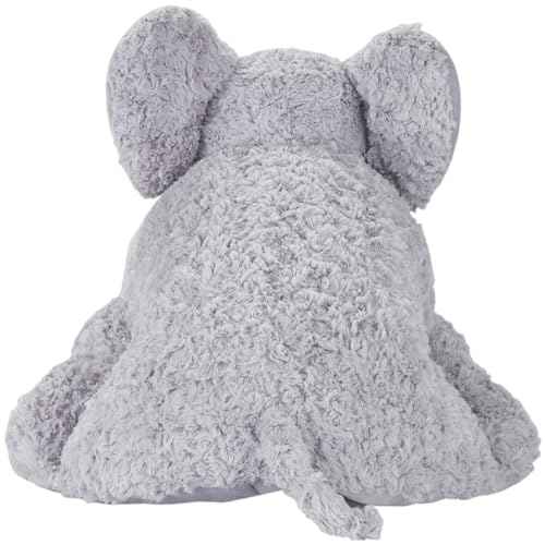 Mina Victory Plush Lines Foldable Elephant Stuffed Animal Grey 18" x 22" Throw Pillow