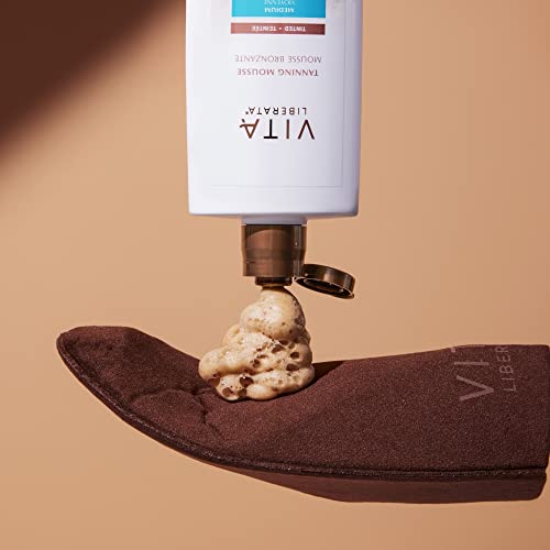 Vita Liberata Dual Sided Luxury Velvet Self Tanner Mitt - Designed for Face & Body Use, Streak Free Blended Application, Reusable & Easy to Wash, Vegan