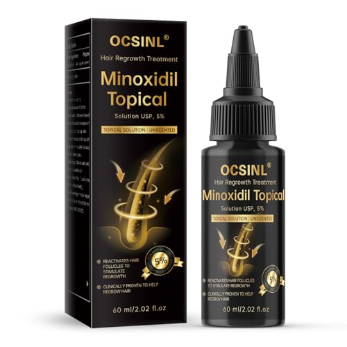 Minoxidil 5% Hair Regrowth Serum for Men & Women, 60ml