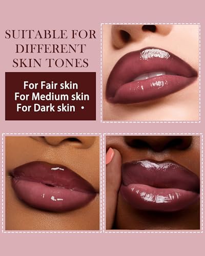 3Pc Hydrating Lip Gloss & Brown Lip Liner Combo Set