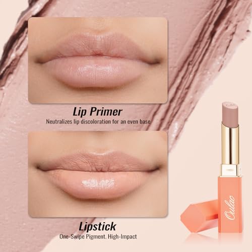 Oulac Beige Matte Lipstick – Hydrating Satin Finish, Full Coverage