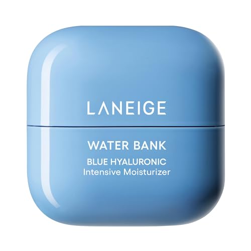 LANEIGE Water Bank Blue Hyaluronic Intensive Moisturizer Mini with Peptides + Squalane: Eczema-Prone Skin, Barrier-Boosting, Nourish, Dryness