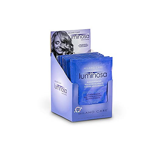 Milano Care Luminosa Bleach Powder – Blue Bleach Lightening Powder – Quick Hair Bleaching Powder for Highlights, Balayage and Painting