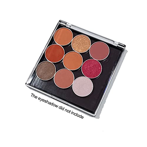 Square Magnetic Eyeshadow Palette Case for 9 Pans