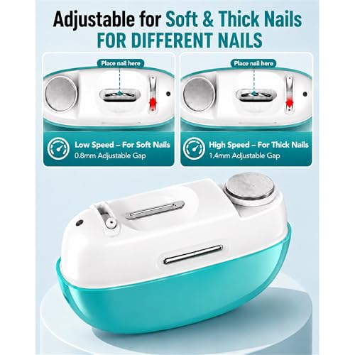 Electric Nail Clippers for Seniors & Adults, Automatic Trimmer
