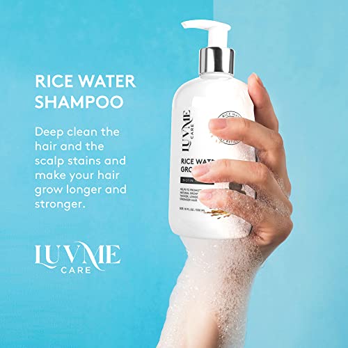 Rice Water Thickening Shampoo with Biotin for Thinning Hair