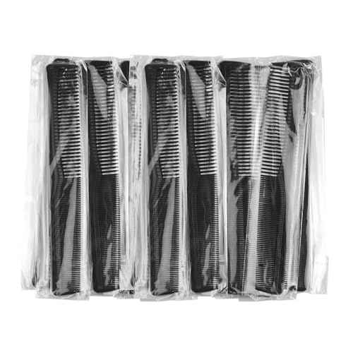 Disposable Combs in Bulk Individually Wrapped Widen and Fine Combs Straight Hair Combs for Women Men Long Handle Beauty Combs for Homeless, Hotel, Nursing Home (7in x 4in, Count, 50)