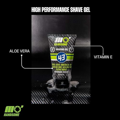Mo' Handsome Premium Shave Gel for Men ? Smooth Glide Formula for a Close Shave ? Use with Razor Blades or Wet/Dry Electric Shavers ? Hydrating & Skin-Soothing, Aloe Vera & Vitamin E