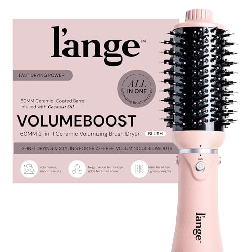 L'ANGE HAIR VolumeBoost 60mm Blow Dryer Brush | Ceramic Volumizing