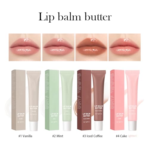 Glossy Lip Balm Butter with Peptides & Natural Oils