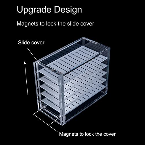 5-Layer Lash Extension Storage Organizer with Magnetic Cover