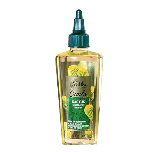 Vatika Naturals Curls Cactus Hair Oil for Curly Hair - Nourishing 100ml