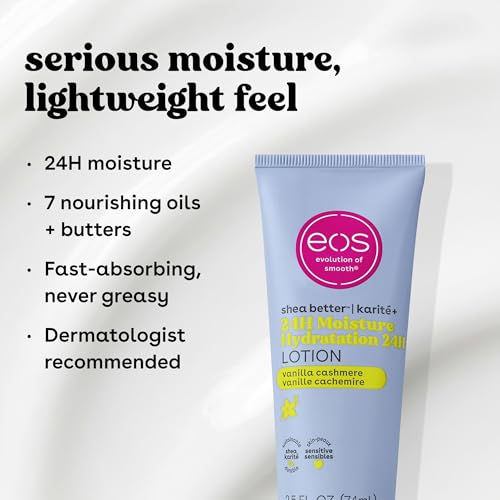 Travel Size Moisturizing Body Lotion with Shea Butter - Vanilla Cashmere 2.5 fl oz - 24H Hydration