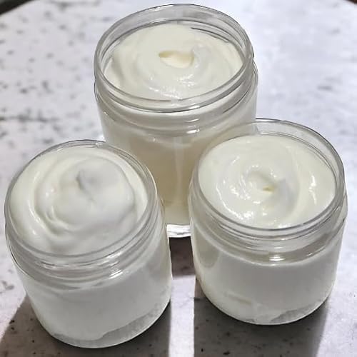 Tallow and goat milklBody Butter, Natural Moisturizing Cream for Dry, Itchy, Cracked Skin, Handmade Diaper Rash (Unscented)