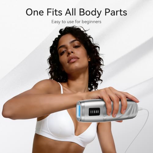 Laser Hair Removal Device LIJAI Silver IPL Hair Removal for Women & Men