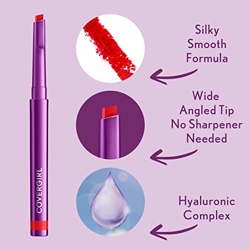 COVERGIRL Simply Ageless Lip Flip Liner, Amazing Petal, Pack of 1