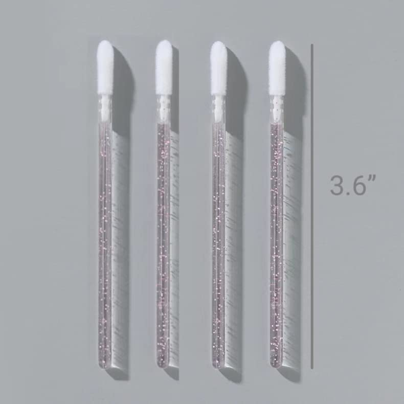 600 Disposable Lip Gloss Wands - Crystal Handle Lipstick Applicators