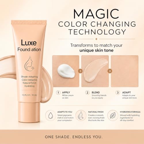 Color Changing Foundation for Mature Skin with Hyaluronic Acid
