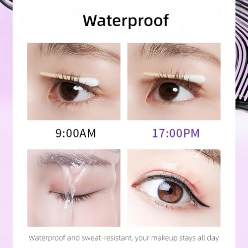 Waterproof Volumizing Mascara with Tapered Brush – Black